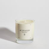 Boujie Activated jar candle, handmade with natural soy wax – front view